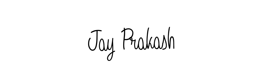 Make a beautiful signature design for name Jay Prakash. With this signature (Angelique-Rose-font-FFP) style, you can create a handwritten signature for free. Jay Prakash signature style 5 images and pictures png