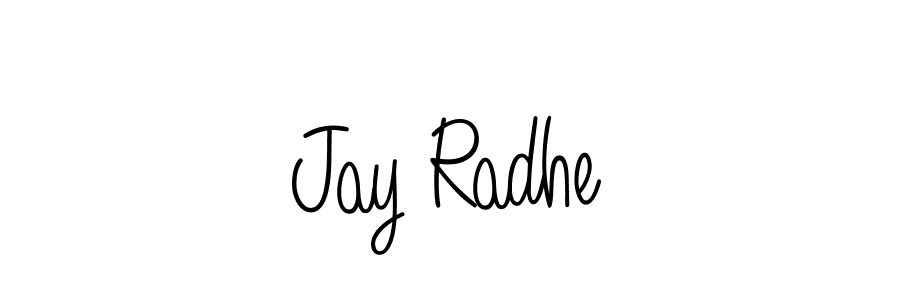 How to make Jay Radhe signature? Angelique-Rose-font-FFP is a professional autograph style. Create handwritten signature for Jay Radhe name. Jay Radhe signature style 5 images and pictures png