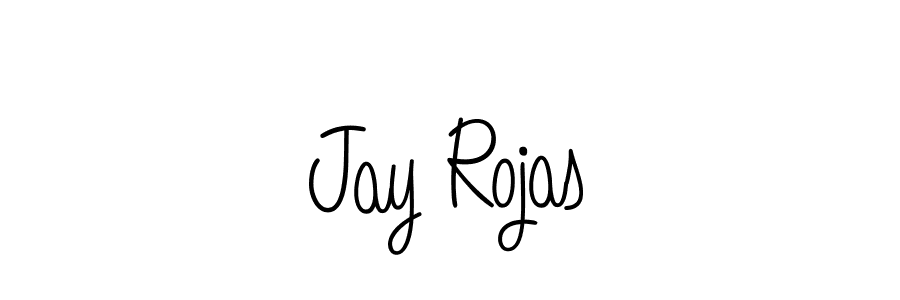 Jay Rojas stylish signature style. Best Handwritten Sign (Angelique-Rose-font-FFP) for my name. Handwritten Signature Collection Ideas for my name Jay Rojas. Jay Rojas signature style 5 images and pictures png