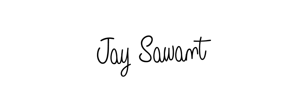 Jay Sawant stylish signature style. Best Handwritten Sign (Angelique-Rose-font-FFP) for my name. Handwritten Signature Collection Ideas for my name Jay Sawant. Jay Sawant signature style 5 images and pictures png