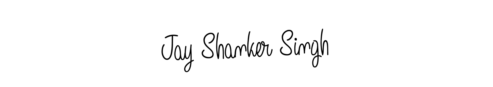Make a beautiful signature design for name Jay Shanker Singh. With this signature (Angelique-Rose-font-FFP) style, you can create a handwritten signature for free. Jay Shanker Singh signature style 5 images and pictures png