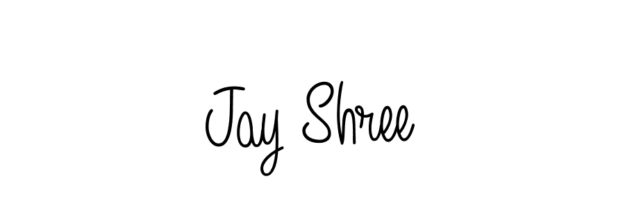 Jay Shree stylish signature style. Best Handwritten Sign (Angelique-Rose-font-FFP) for my name. Handwritten Signature Collection Ideas for my name Jay Shree. Jay Shree signature style 5 images and pictures png