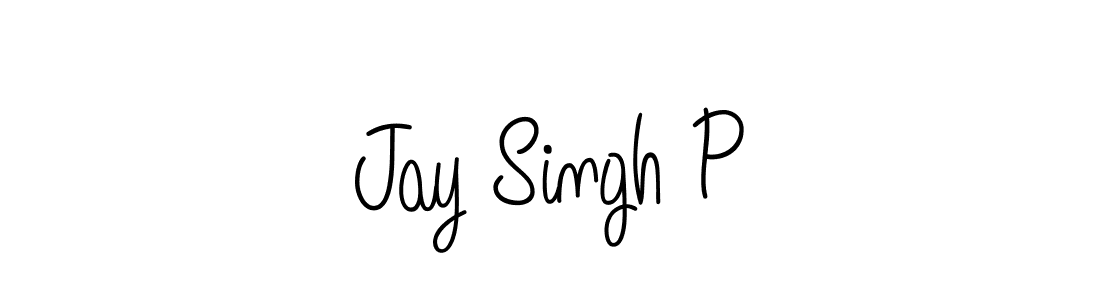 You should practise on your own different ways (Angelique-Rose-font-FFP) to write your name (Jay Singh P) in signature. don't let someone else do it for you. Jay Singh P signature style 5 images and pictures png