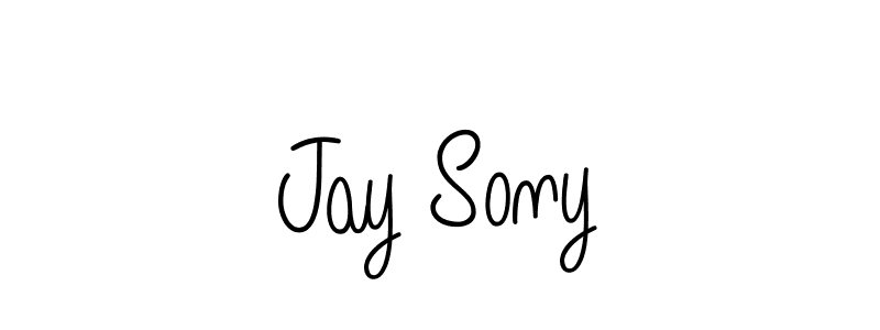 How to make Jay Sony name signature. Use Angelique-Rose-font-FFP style for creating short signs online. This is the latest handwritten sign. Jay Sony signature style 5 images and pictures png