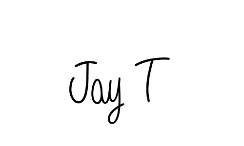 The best way (Angelique-Rose-font-FFP) to make a short signature is to pick only two or three words in your name. The name Jay T include a total of six letters. For converting this name. Jay T signature style 5 images and pictures png