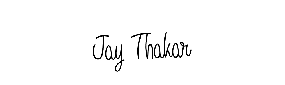Make a beautiful signature design for name Jay Thakar. With this signature (Angelique-Rose-font-FFP) style, you can create a handwritten signature for free. Jay Thakar signature style 5 images and pictures png