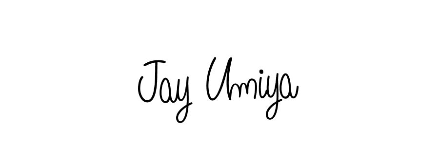 How to make Jay Umiya name signature. Use Angelique-Rose-font-FFP style for creating short signs online. This is the latest handwritten sign. Jay Umiya signature style 5 images and pictures png