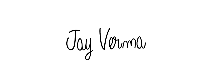 Create a beautiful signature design for name Jay Verma. With this signature (Angelique-Rose-font-FFP) fonts, you can make a handwritten signature for free. Jay Verma signature style 5 images and pictures png