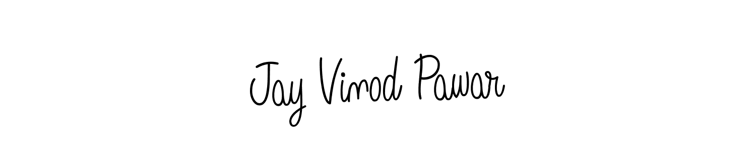 Make a short Jay Vinod Pawar signature style. Manage your documents anywhere anytime using Angelique-Rose-font-FFP. Create and add eSignatures, submit forms, share and send files easily. Jay Vinod Pawar signature style 5 images and pictures png
