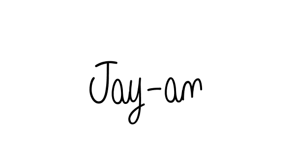 You should practise on your own different ways (Angelique-Rose-font-FFP) to write your name (Jay-an) in signature. don't let someone else do it for you. Jay-an signature style 5 images and pictures png