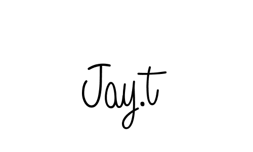 You should practise on your own different ways (Angelique-Rose-font-FFP) to write your name (Jay.t) in signature. don't let someone else do it for you. Jay.t signature style 5 images and pictures png