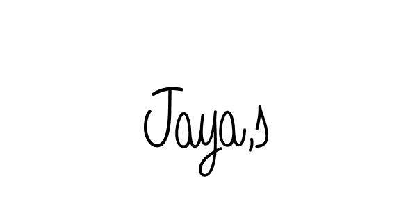 How to make Jaya,s name signature. Use Angelique-Rose-font-FFP style for creating short signs online. This is the latest handwritten sign. Jaya,s signature style 5 images and pictures png