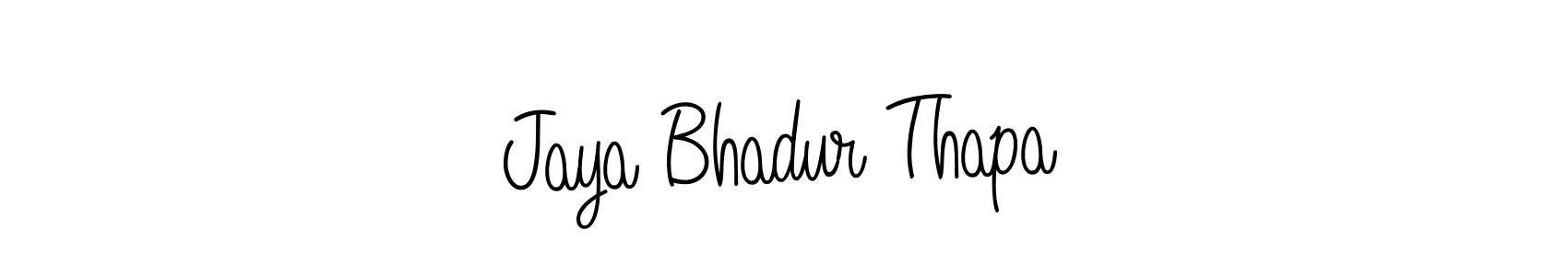 How to Draw Jaya Bhadur Thapa signature style? Angelique-Rose-font-FFP is a latest design signature styles for name Jaya Bhadur Thapa. Jaya Bhadur Thapa signature style 5 images and pictures png