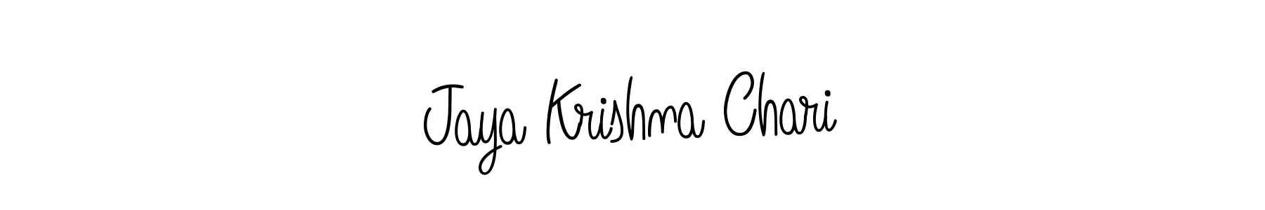 Use a signature maker to create a handwritten signature online. With this signature software, you can design (Angelique-Rose-font-FFP) your own signature for name Jaya Krishna Chari. Jaya Krishna Chari signature style 5 images and pictures png