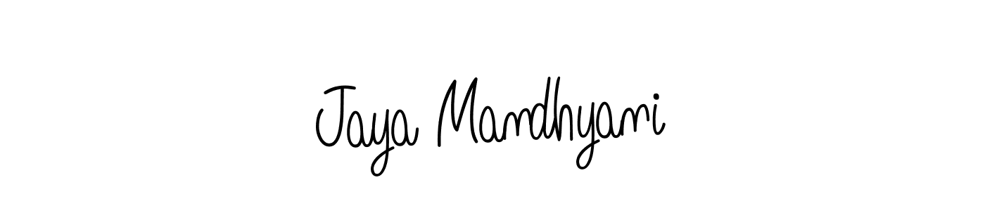 How to Draw Jaya Mandhyani signature style? Angelique-Rose-font-FFP is a latest design signature styles for name Jaya Mandhyani. Jaya Mandhyani signature style 5 images and pictures png