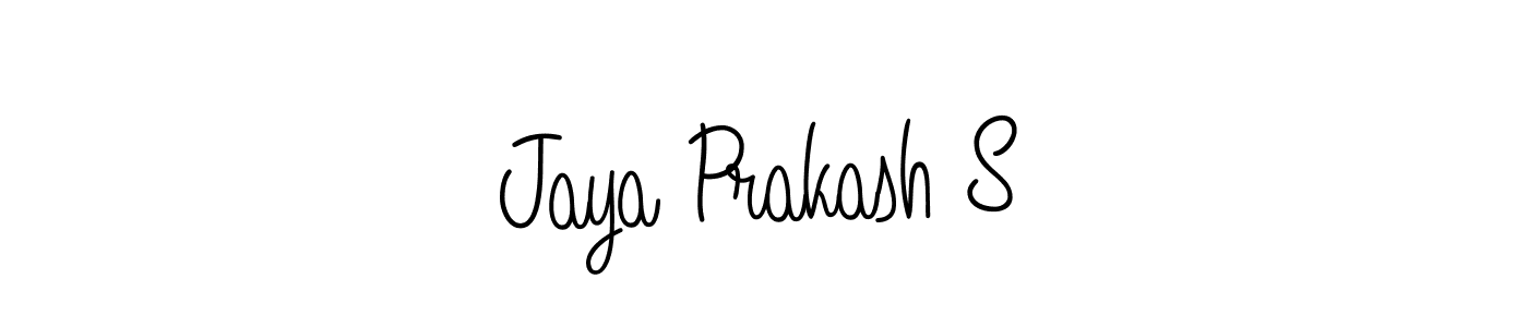 Create a beautiful signature design for name Jaya Prakash S. With this signature (Angelique-Rose-font-FFP) fonts, you can make a handwritten signature for free. Jaya Prakash S signature style 5 images and pictures png