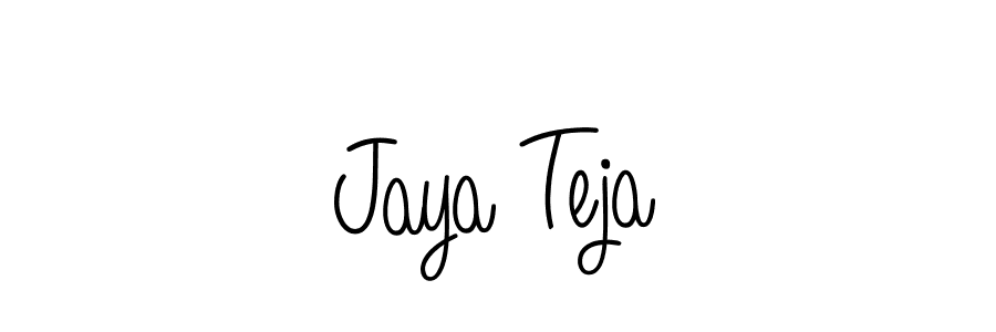 if you are searching for the best signature style for your name Jaya Teja. so please give up your signature search. here we have designed multiple signature styles  using Angelique-Rose-font-FFP. Jaya Teja signature style 5 images and pictures png