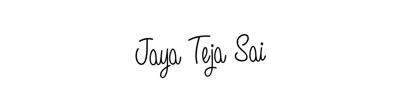 Also we have Jaya Teja Sai name is the best signature style. Create professional handwritten signature collection using Angelique-Rose-font-FFP autograph style. Jaya Teja Sai signature style 5 images and pictures png