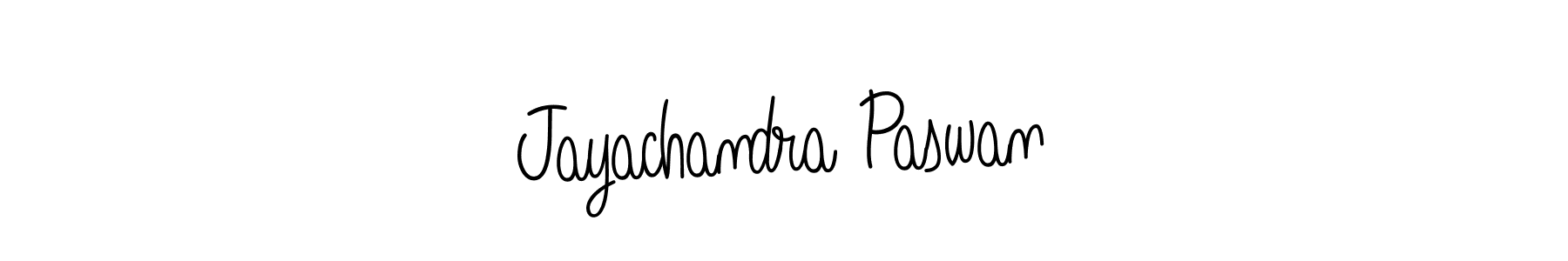 Design your own signature with our free online signature maker. With this signature software, you can create a handwritten (Angelique-Rose-font-FFP) signature for name Jayachandra Paswan. Jayachandra Paswan signature style 5 images and pictures png