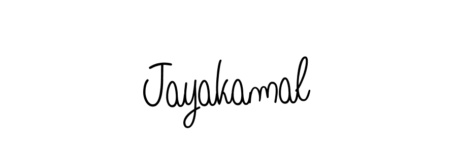 Make a beautiful signature design for name Jayakamal. With this signature (Angelique-Rose-font-FFP) style, you can create a handwritten signature for free. Jayakamal signature style 5 images and pictures png
