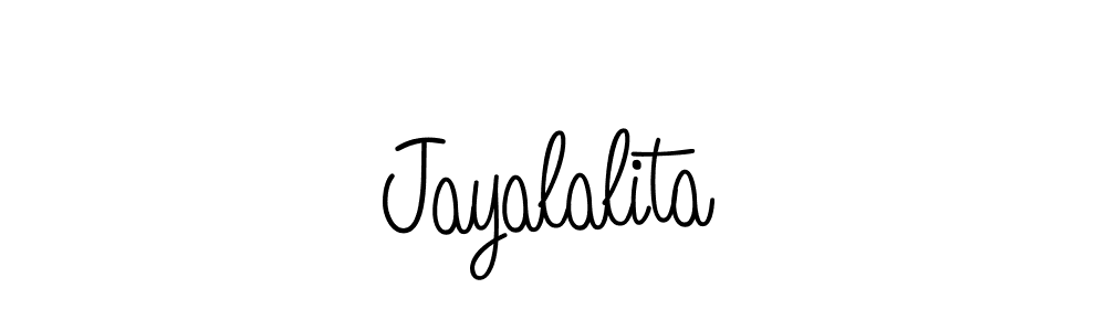 Use a signature maker to create a handwritten signature online. With this signature software, you can design (Angelique-Rose-font-FFP) your own signature for name Jayalalita. Jayalalita signature style 5 images and pictures png