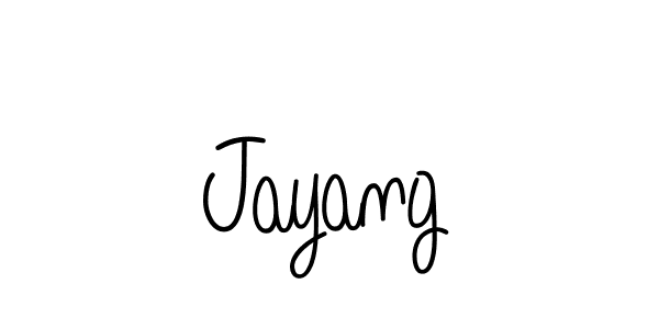 Design your own signature with our free online signature maker. With this signature software, you can create a handwritten (Angelique-Rose-font-FFP) signature for name Jayang. Jayang signature style 5 images and pictures png