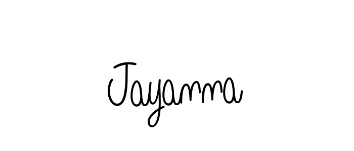 How to make Jayanna signature? Angelique-Rose-font-FFP is a professional autograph style. Create handwritten signature for Jayanna name. Jayanna signature style 5 images and pictures png