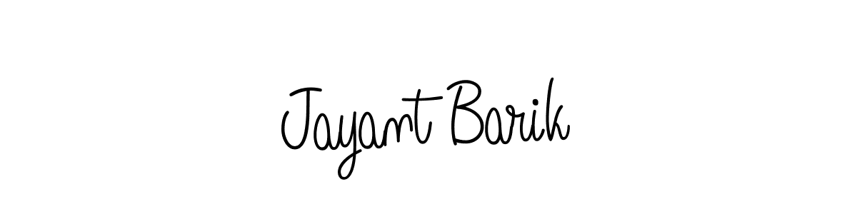 Use a signature maker to create a handwritten signature online. With this signature software, you can design (Angelique-Rose-font-FFP) your own signature for name Jayant Barik. Jayant Barik signature style 5 images and pictures png