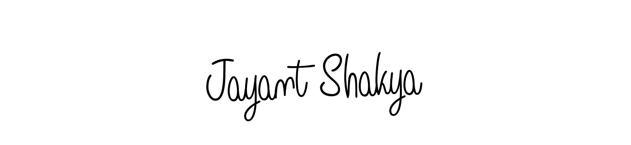 Use a signature maker to create a handwritten signature online. With this signature software, you can design (Angelique-Rose-font-FFP) your own signature for name Jayant Shakya. Jayant Shakya signature style 5 images and pictures png