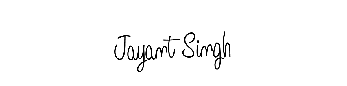 Make a beautiful signature design for name Jayant Singh. With this signature (Angelique-Rose-font-FFP) style, you can create a handwritten signature for free. Jayant Singh signature style 5 images and pictures png
