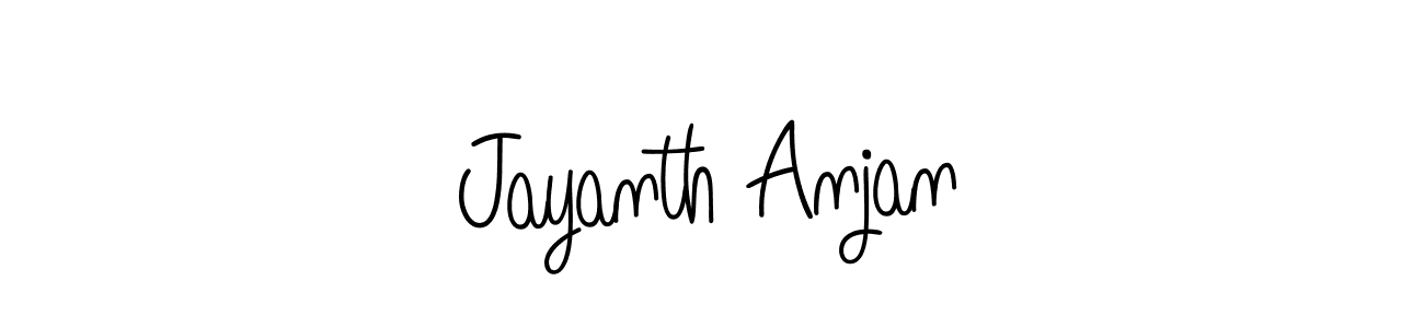 Also we have Jayanth Anjan name is the best signature style. Create professional handwritten signature collection using Angelique-Rose-font-FFP autograph style. Jayanth Anjan signature style 5 images and pictures png