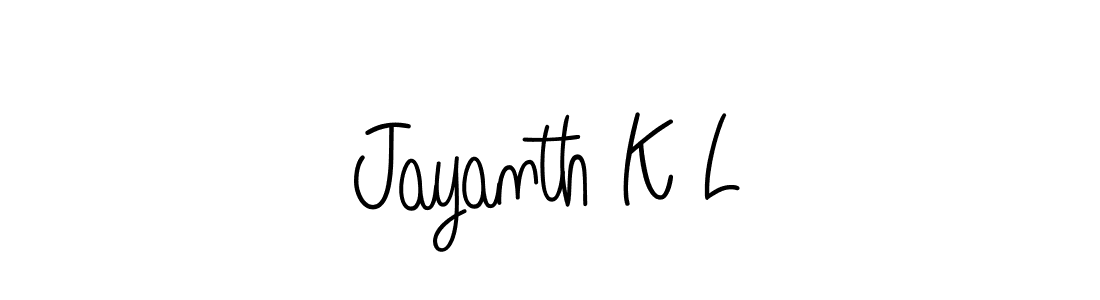 Make a short Jayanth K L signature style. Manage your documents anywhere anytime using Angelique-Rose-font-FFP. Create and add eSignatures, submit forms, share and send files easily. Jayanth K L signature style 5 images and pictures png