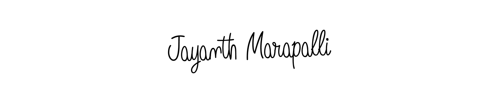 Also we have Jayanth Marapalli name is the best signature style. Create professional handwritten signature collection using Angelique-Rose-font-FFP autograph style. Jayanth Marapalli signature style 5 images and pictures png