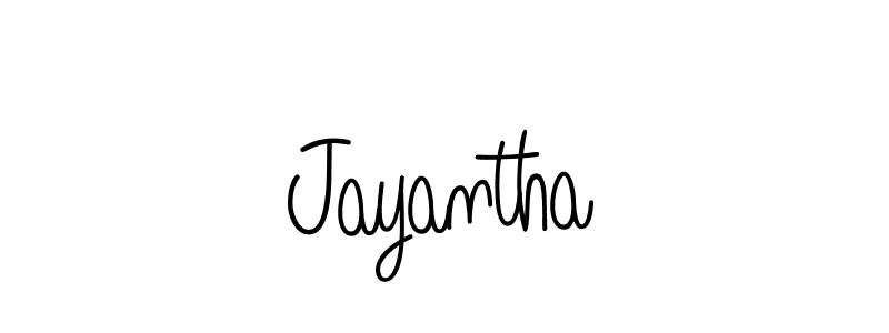 Jayantha stylish signature style. Best Handwritten Sign (Angelique-Rose-font-FFP) for my name. Handwritten Signature Collection Ideas for my name Jayantha. Jayantha signature style 5 images and pictures png