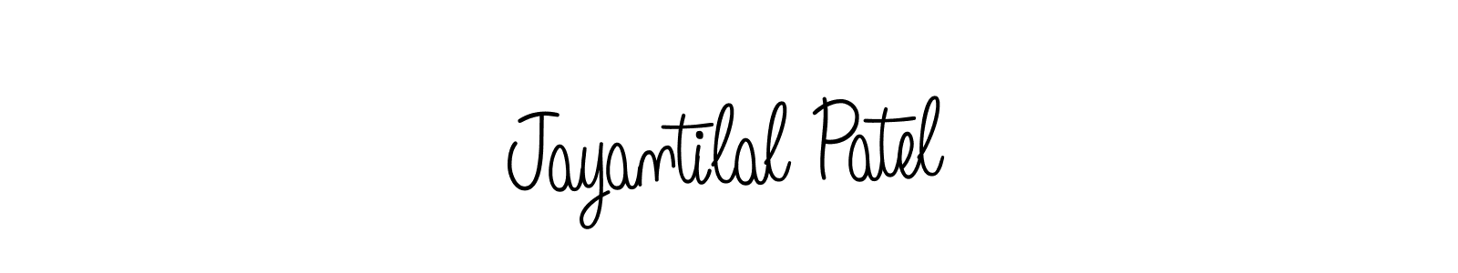 Use a signature maker to create a handwritten signature online. With this signature software, you can design (Angelique-Rose-font-FFP) your own signature for name Jayantilal Patel. Jayantilal Patel signature style 5 images and pictures png