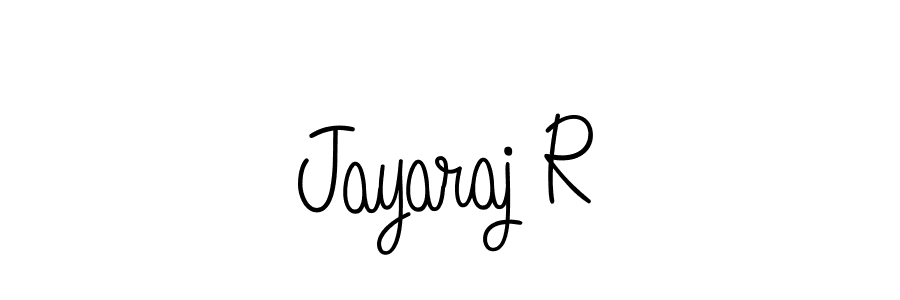 How to Draw Jayaraj R signature style? Angelique-Rose-font-FFP is a latest design signature styles for name Jayaraj R. Jayaraj R signature style 5 images and pictures png