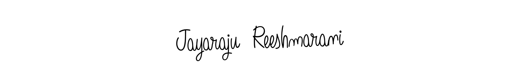 Use a signature maker to create a handwritten signature online. With this signature software, you can design (Angelique-Rose-font-FFP) your own signature for name Jayaraju  Reeshmarani. Jayaraju  Reeshmarani signature style 5 images and pictures png