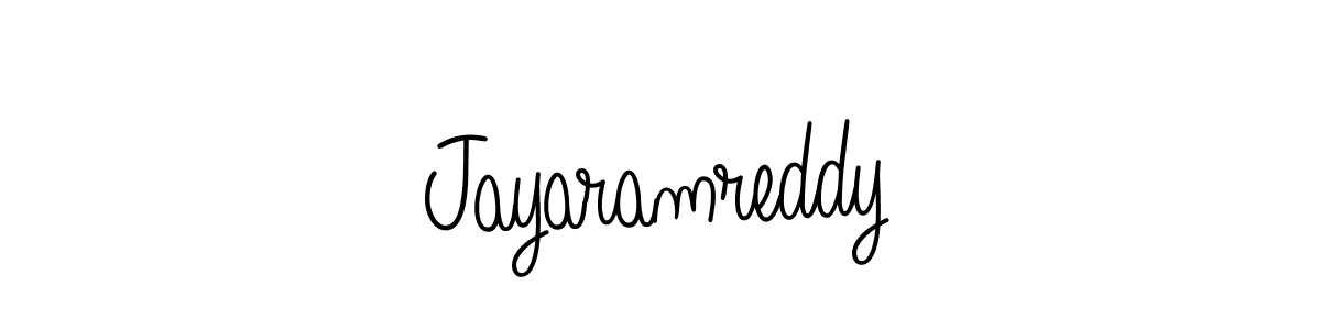 Create a beautiful signature design for name Jayaramreddy. With this signature (Angelique-Rose-font-FFP) fonts, you can make a handwritten signature for free. Jayaramreddy signature style 5 images and pictures png