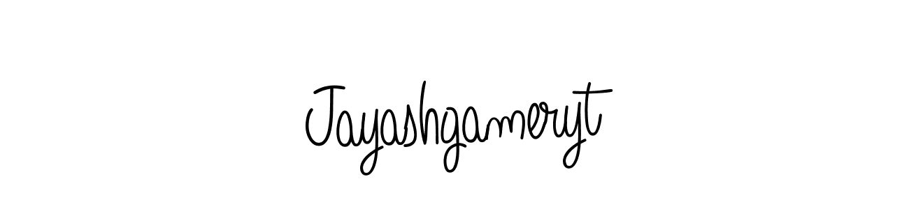 How to make Jayashgameryt signature? Angelique-Rose-font-FFP is a professional autograph style. Create handwritten signature for Jayashgameryt name. Jayashgameryt signature style 5 images and pictures png