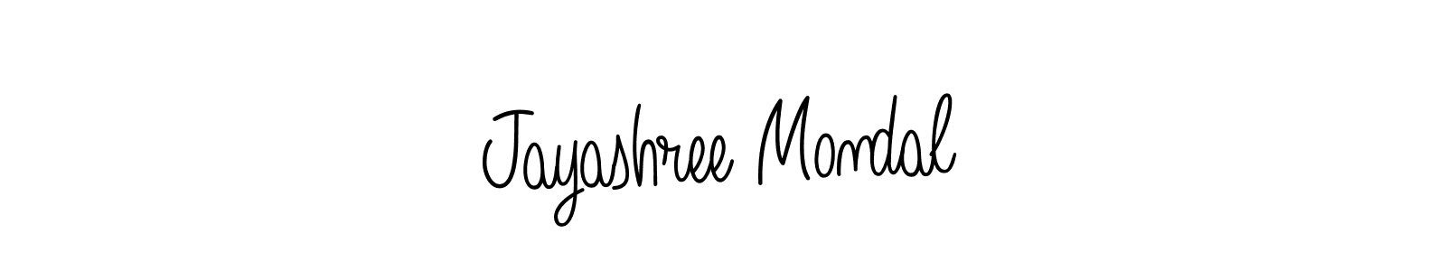 Jayashree Mondal stylish signature style. Best Handwritten Sign (Angelique-Rose-font-FFP) for my name. Handwritten Signature Collection Ideas for my name Jayashree Mondal. Jayashree Mondal signature style 5 images and pictures png