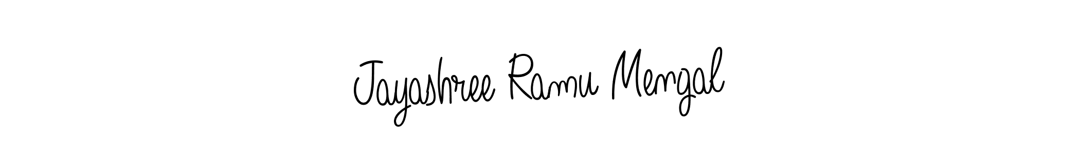 It looks lik you need a new signature style for name Jayashree Ramu Mengal. Design unique handwritten (Angelique-Rose-font-FFP) signature with our free signature maker in just a few clicks. Jayashree Ramu Mengal signature style 5 images and pictures png