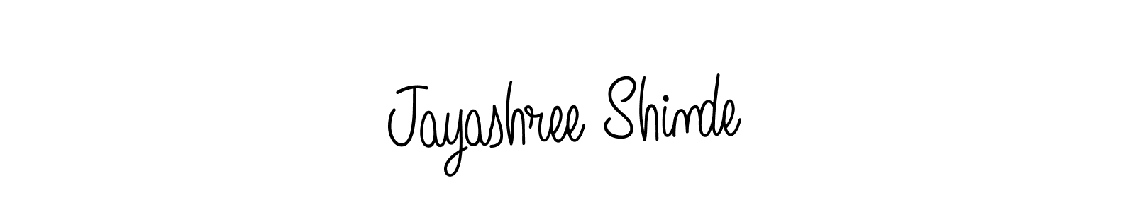 Jayashree Shinde stylish signature style. Best Handwritten Sign (Angelique-Rose-font-FFP) for my name. Handwritten Signature Collection Ideas for my name Jayashree Shinde. Jayashree Shinde signature style 5 images and pictures png