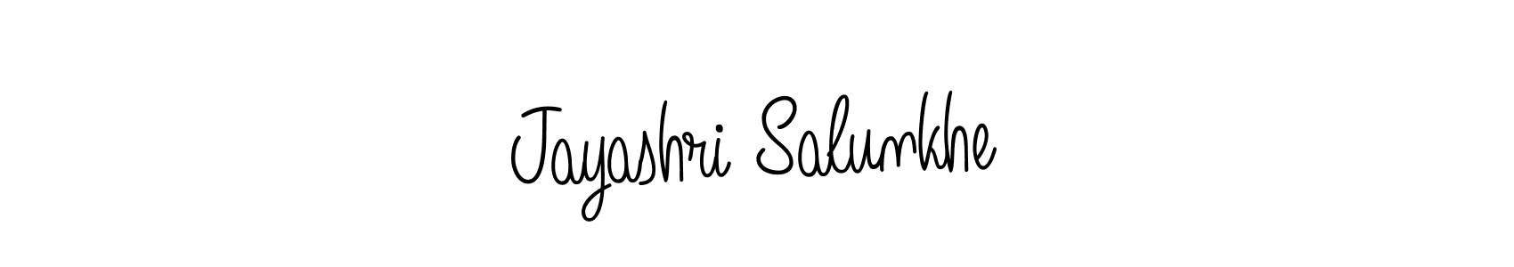 Jayashri Salunkhe stylish signature style. Best Handwritten Sign (Angelique-Rose-font-FFP) for my name. Handwritten Signature Collection Ideas for my name Jayashri Salunkhe. Jayashri Salunkhe signature style 5 images and pictures png