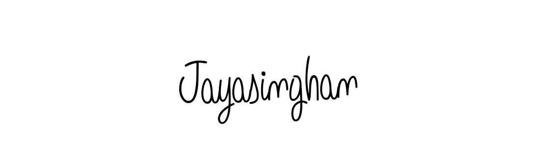 Design your own signature with our free online signature maker. With this signature software, you can create a handwritten (Angelique-Rose-font-FFP) signature for name Jayasinghan. Jayasinghan signature style 5 images and pictures png