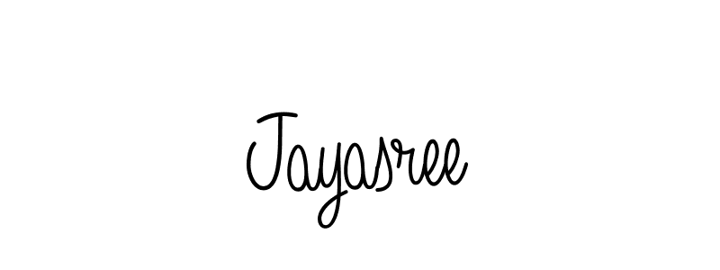 How to make Jayasree name signature. Use Angelique-Rose-font-FFP style for creating short signs online. This is the latest handwritten sign. Jayasree signature style 5 images and pictures png