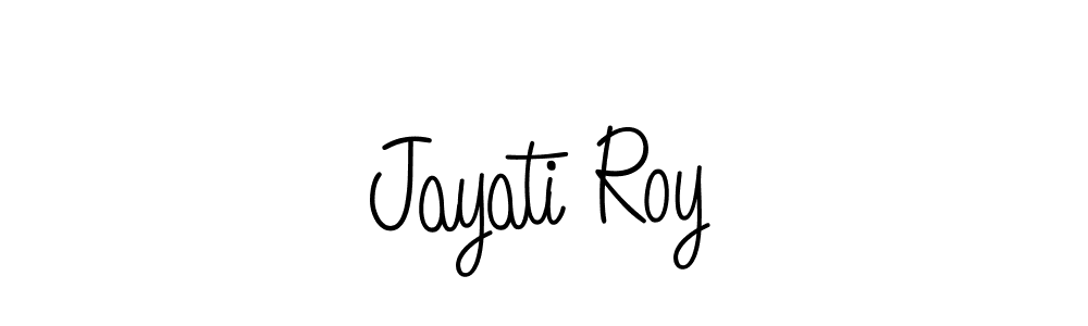 if you are searching for the best signature style for your name Jayati Roy. so please give up your signature search. here we have designed multiple signature styles  using Angelique-Rose-font-FFP. Jayati Roy signature style 5 images and pictures png