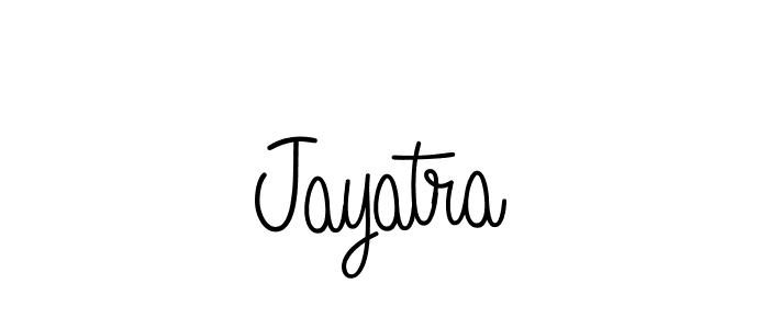 You should practise on your own different ways (Angelique-Rose-font-FFP) to write your name (Jayatra) in signature. don't let someone else do it for you. Jayatra signature style 5 images and pictures png