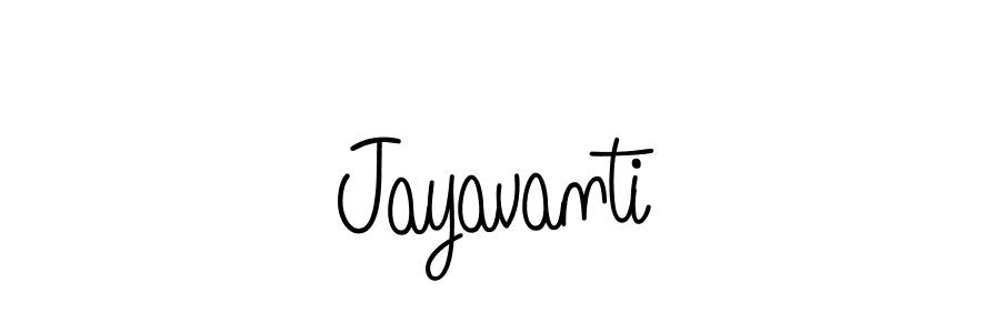 How to make Jayavanti name signature. Use Angelique-Rose-font-FFP style for creating short signs online. This is the latest handwritten sign. Jayavanti signature style 5 images and pictures png