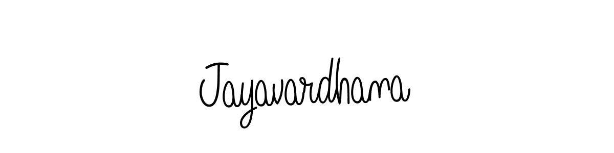 How to make Jayavardhana signature? Angelique-Rose-font-FFP is a professional autograph style. Create handwritten signature for Jayavardhana name. Jayavardhana signature style 5 images and pictures png