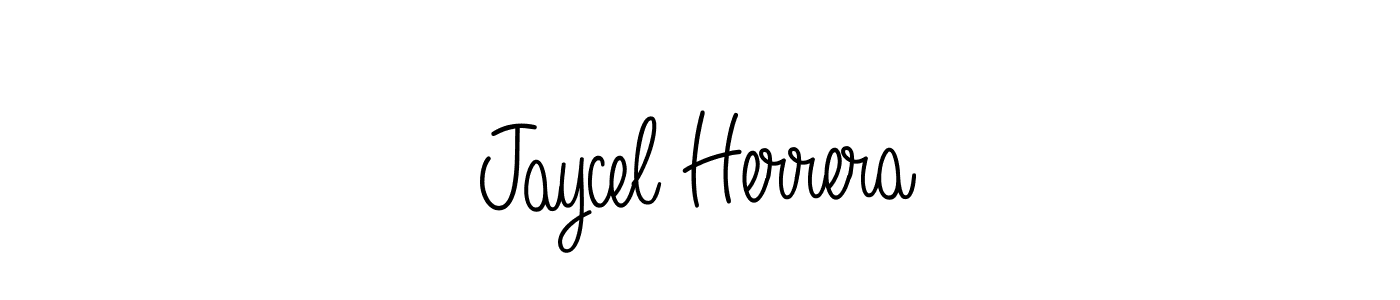 The best way (Angelique-Rose-font-FFP) to make a short signature is to pick only two or three words in your name. The name Jaycel Herrera include a total of six letters. For converting this name. Jaycel Herrera signature style 5 images and pictures png